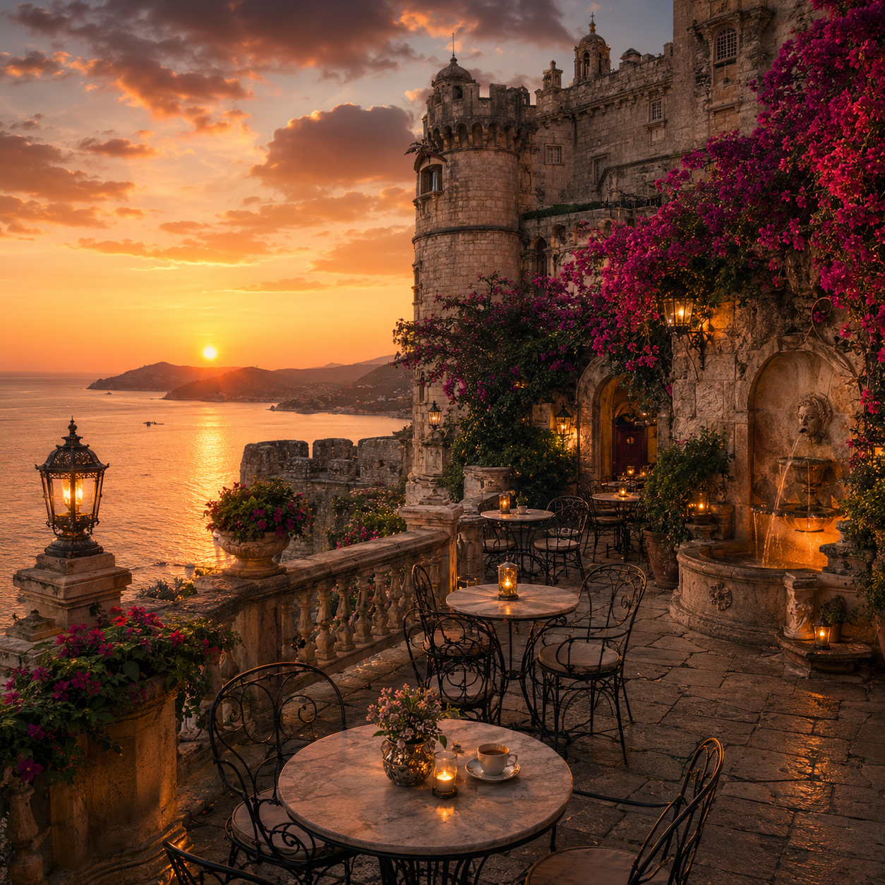 Castle by the Adriatic album cover by Coffee Music Machine